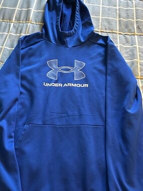 Under Armour Cobalt Blue Fleece Hoodie with Logo